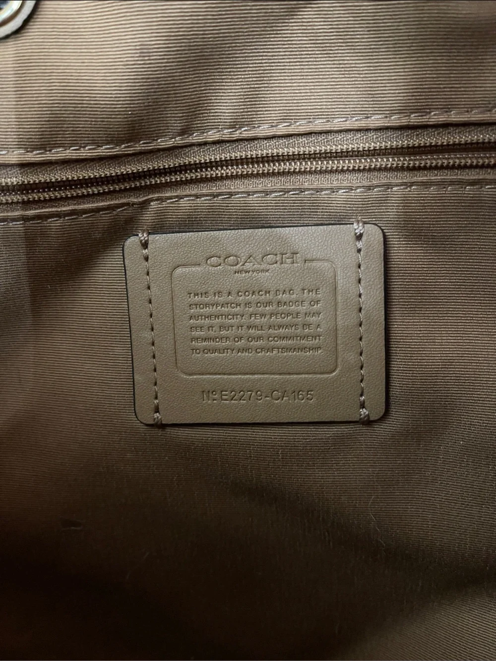 Coach pebbled leather